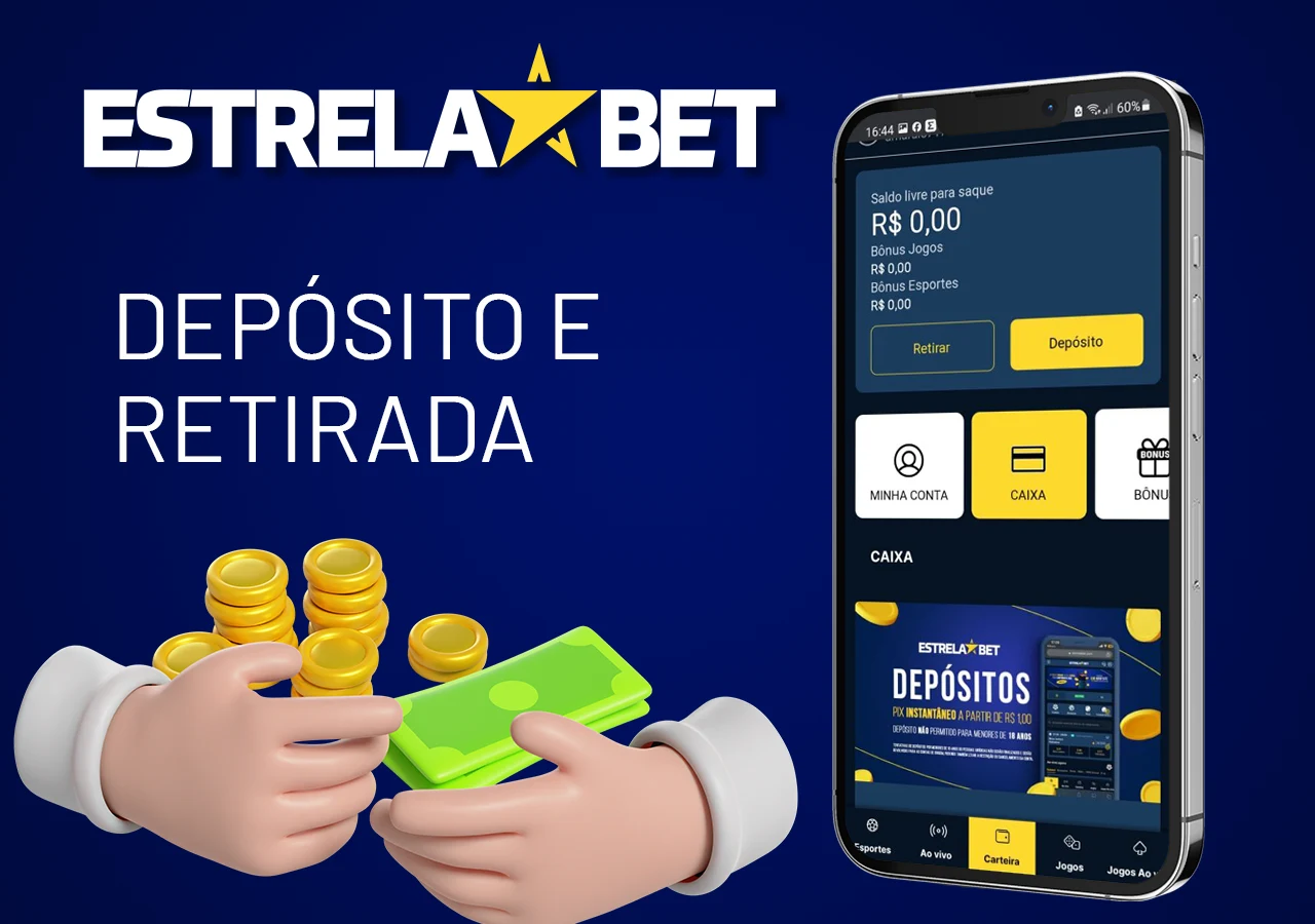 Faça depósitos e saques de forma rápida e conveniente no Estrela Bet Casino